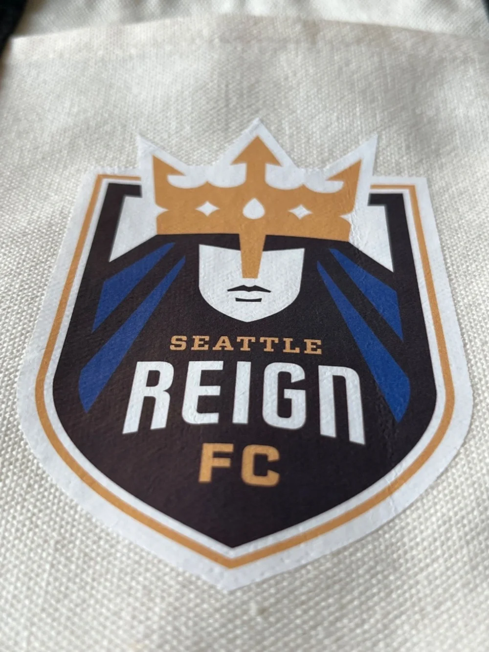 New Seattle Reign FC SRFC Shield Origins Beige/Off-White Mini Canvas Bag